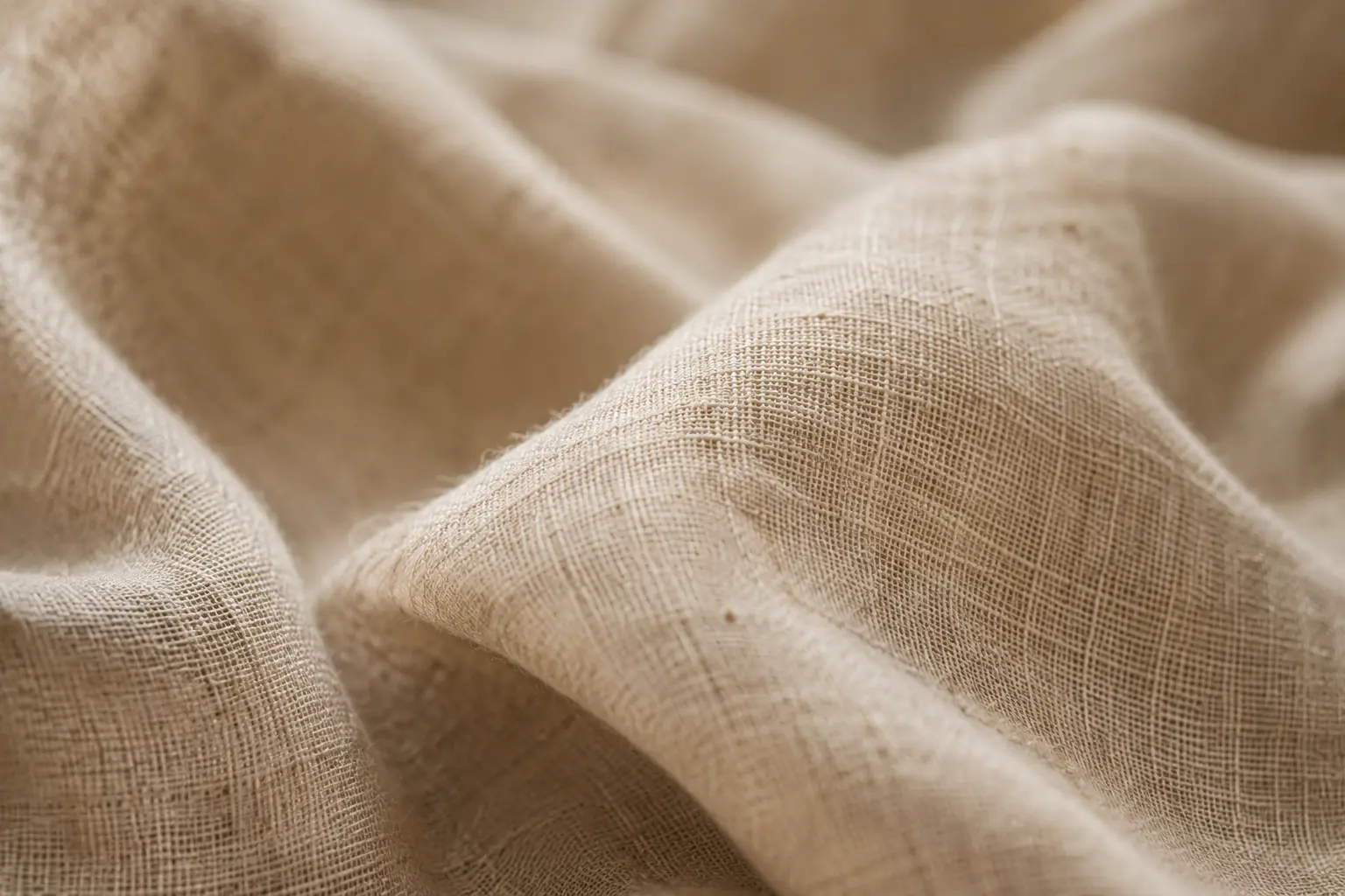 Natural linen texture detail