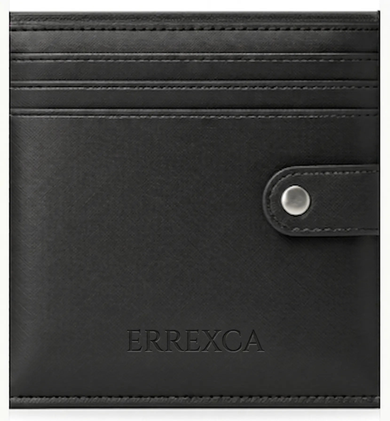 Bifold Accordion Wallet - Artisan handcrafted cognac leather wallet open on a vintage oak surface